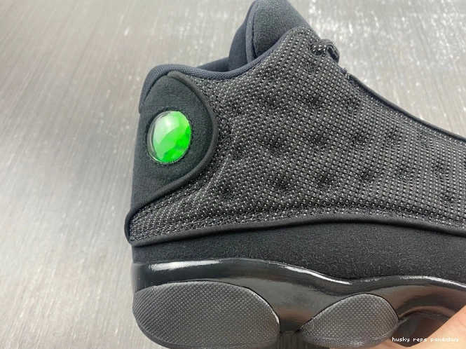 Rep Husky Air Black Retro Jordan Cat 13 414571-011 0820